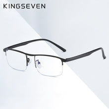 Carica l&#39;immagine nel visualizzatore di Gallery, KINGSEVEN 2023 Myopia Glasses Men Women Retro Metal Frame Square Students Myopia Glasses Frame For 1 -1.5 -2 -2.5