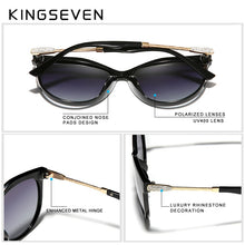 Load image into Gallery viewer, KINGSEVEN 2023 Polarized Women&#39;s Sunglasses Gradient Lens  Sun glasses Brand Lentes de sol Mujer