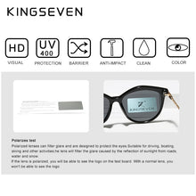 Load image into Gallery viewer, KINGSEVEN 2023 Polarized Women&#39;s Sunglasses Gradient Lens  Sun glasses Brand Lentes de sol Mujer