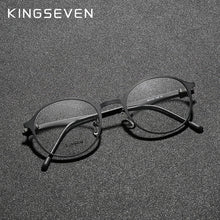 Load image into Gallery viewer, KINGSEVEN 2023 Round Titanium Optical Lenses Glasses Frame Men Myopia Women Prescription Glasses Eyeglasses Male Metal Eyewear