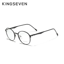 Load image into Gallery viewer, KINGSEVEN 2023 Round Titanium Optical Lenses Glasses Frame Men Myopia Women Prescription Glasses Eyeglasses Male Metal Eyewear