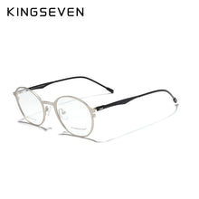 Load image into Gallery viewer, KINGSEVEN 2023 Round Titanium Optical Lenses Glasses Frame Men Myopia Women Prescription Glasses Eyeglasses Male Metal Eyewear