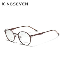 Load image into Gallery viewer, KINGSEVEN 2023 Round Titanium Optical Lenses Glasses Frame Men Myopia Women Prescription Glasses Eyeglasses Male Metal Eyewear