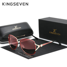 Load image into Gallery viewer, KINGSEVEN 2023 Women's Glasses  Brand Sunglasses Gradient Polarized Lens Round Sun glasses Butterfly Oculos Feminino