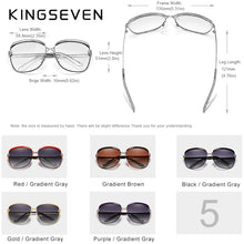 Load image into Gallery viewer, KINGSEVEN 2023 Women's Glasses  Brand Sunglasses Gradient Polarized Lens Round Sun glasses Butterfly Oculos Feminino