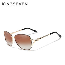 Load image into Gallery viewer, KINGSEVEN 2023 Women's Glasses  Brand Sunglasses Gradient Polarized Lens Round Sun glasses Butterfly Oculos Feminino