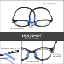 Load image into Gallery viewer, KINGSEVEN 2023 Brand Children Glasses Blue Light Blocking   Eyeglasses Kids Reads Glasses Square Kids  Eyeglasses Uv400