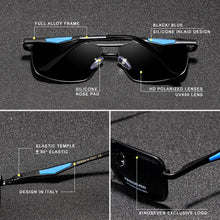 Carica l'immagine nel visualizzatore di Gallery, KINGSEVEN 2022 Brand Classic Square Polarized Sunglasses Men's Driving Male Sun Glasses Eyewear UV Blocking Oculos N7906