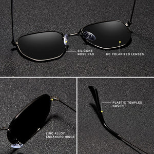 KINGSEVEN 2023 Classic Reflective Sunglasses Men Hexagon Retro Sun glasses Stainless Steel Eyewear Oculos Gafas De Sol Shades