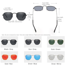 Carica l&#39;immagine nel visualizzatore di Gallery, KINGSEVEN 2023 Classic Reflective Sunglasses Men Hexagon Retro Sun glasses Stainless Steel Eyewear Oculos Gafas De Sol Shades