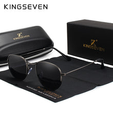 Carica l&#39;immagine nel visualizzatore di Gallery, KINGSEVEN 2023 Classic Reflective Sunglasses Men Hexagon Retro Sun glasses Stainless Steel Eyewear Oculos Gafas De Sol Shades