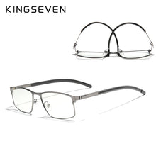 Load image into Gallery viewer, KINGSEVEN 2023 Men Titanium Alloy Glasses Frame Male Business Style Ultralight  Myopia Prescription Eyeglasses