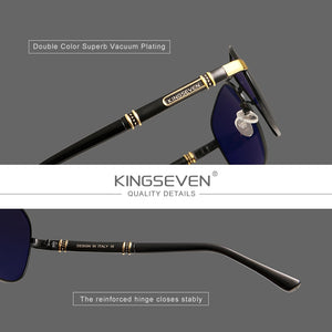 KINGSEVEN 2022   Men's Sunglasses Polarized UV400 Protection Driving Sun Glasses Male Oculos de sol N7621