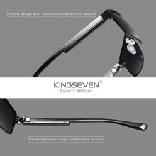 Load image into Gallery viewer, KINGSEVEN 2022  Polarized Sunglasses Men Women Driving Square Eyewear Men's Sun Glasses Male Goggle UV400 Gafas De Sol