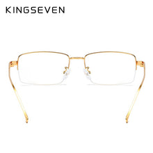 Carica l&#39;immagine nel visualizzatore di Gallery, KINGSEVEN 2023 Half Frame Reading Glasses Brushed Reading Glasses Men&#39;s Anti-Blu-ray Reading Glasses HD