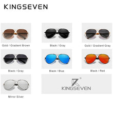 Load image into Gallery viewer, KINGSEVEN 2022  Trend Quality Titanium Alloy Men's Sunglasses Polarized Sun glasses Women Pilot Mirror Eyewear Oculos de sol