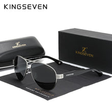 Carica l&#39;immagine nel visualizzatore di Gallery, KINGSEVEN 2023 Official Debut Sunglasses Men Polarized Gradient Sun glasses Women Acetate Wire-Core Temples Pilot Eyewear N7777