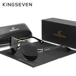 KINGSEVEN 2023 Official Debut Sunglasses Men Polarized Gradient Sun glasses Women Acetate Wire-Core Temples Pilot Eyewear N7777