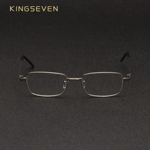 Carica l&#39;immagine nel visualizzatore di Gallery, KINGSEVEN 2023 Retro HD Anti-reflective Lens Non-folding Silver Alloy Frame Reading Glasses Old Glasses Wear-resistant Eyewear