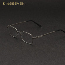 Carica l&#39;immagine nel visualizzatore di Gallery, KINGSEVEN 2023 Retro HD Anti-reflective Lens Non-folding Silver Alloy Frame Reading Glasses Old Glasses Wear-resistant Eyewear