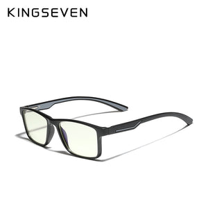 KINGSEVEN 2023 TR90 Trending  Blue Light Blocking Glasses Men Myopia Prescription Optical Eyeglasses