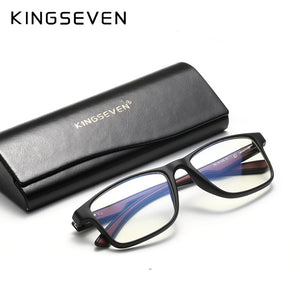 KINGSEVEN 2023 TR90 Trending  Blue Light Blocking Glasses Men Myopia Prescription Optical Eyeglasses