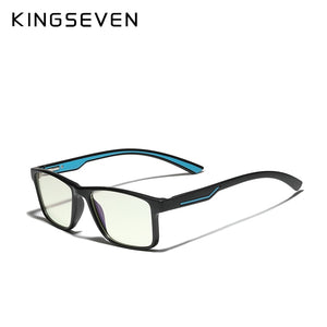 KINGSEVEN 2023 TR90 Trending  Blue Light Blocking Glasses Men Myopia Prescription Optical Eyeglasses