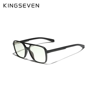 KINGSEVEN 2023 TR90 Retro Ray Blue Light Blocking Glasses For Men Women Support custom prescription lenses  Computer Glasses