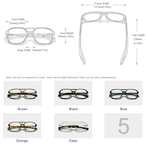 KINGSEVEN 2023 TR90 Retro Ray Blue Light Blocking Glasses For Men Women Support custom prescription lenses  Computer Glasses