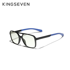 KINGSEVEN 2023 TR90 Retro Ray Blue Light Blocking Glasses For Men Women Support custom prescription lenses  Computer Glasses