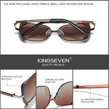 Load image into Gallery viewer, KINGSEVEN 2023 Upgrade Design Women&#39;s Polarized Gradient Lens Sunglasses Ladies Butterfly Sun Glasses For Women Female N7011