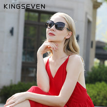 Load image into Gallery viewer, KINGSEVEN 2023 Women&#39;s Brand Designer Polarized Sunglasses Butterfly Frame Summer Gradient Lens Sun glasses Retro 7215