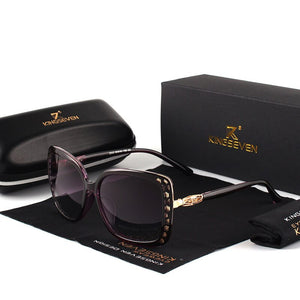 KINGSEVEN 2023 Women's Brand Designer Polarized Sunglasses Butterfly Frame Summer Gradient Lens Sun glasses Retro 7215
