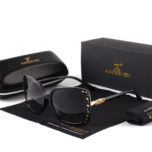 KINGSEVEN 2023 Women's Brand Designer Polarized Sunglasses Butterfly Frame Summer Gradient Lens Sun glasses Retro 7215