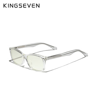 KINGSEVEN 2023TR90 Glasses Frame Men Ultralight Square Myopia Prescription Eyeglasses 2023 Blue Light Blocking Computer Glasses