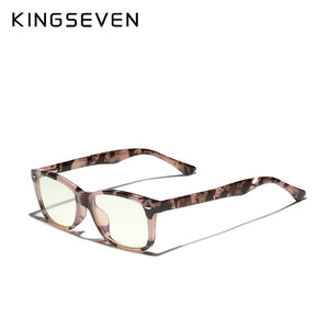 KINGSEVEN 2023TR90 Glasses Frame Men Ultralight Square Myopia Prescription Eyeglasses 2023 Blue Light Blocking Computer Glasses