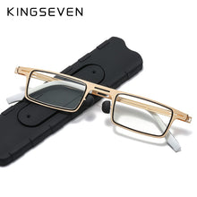 Carica l&#39;immagine nel visualizzatore di Gallery, KINGSEVEN 2023 Portable Non-Screw Frame Reading Glasses Unisex Eyewear