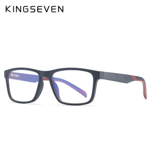 KINGSEVEN 2023 TR90 Art Anti-Blue-ray Glasses Unisex Prescription Optical Glasses for Myopia