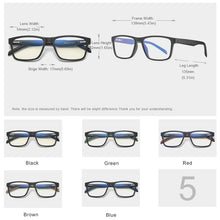Load image into Gallery viewer, KINGSEVEN 2023 TR90 Art Anti-Blue-ray Glasses Unisex Prescription Optical Glasses for Myopia
