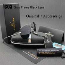 Carica l'immagine nel visualizzatore di Gallery, KINGSEVEN Aluminum Magnesium Polarized Sunglasses Men Driver Mirror Sun glasses Male Fishing Female Eyewear For Men