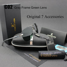 Carica l'immagine nel visualizzatore di Gallery, KINGSEVEN Aluminum Magnesium Polarized Sunglasses Men Driver Mirror Sun glasses Male Fishing Female Eyewear For Men
