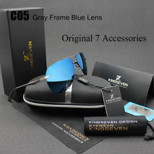 Carica l'immagine nel visualizzatore di Gallery, KINGSEVEN Aluminum Magnesium Polarized Sunglasses Men Driver Mirror Sun glasses Male Fishing Female Eyewear For Men