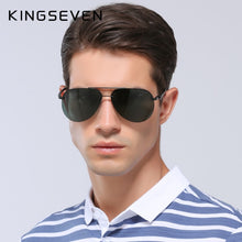 Carica l'immagine nel visualizzatore di Gallery, KINGSEVEN Aluminum Magnesium Polarized Sunglasses Men Driver Mirror Sun glasses Male Fishing Female Eyewear For Men