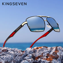 Carica l'immagine nel visualizzatore di Gallery, KINGSEVEN Aluminum Men's Sunglasses Polarized Lens Brand Design Temples Sun glasses Coating Mirror Glasses Oculos de sol 7719