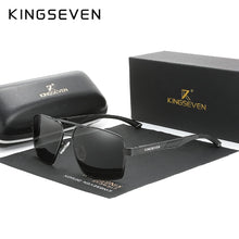 Carica l'immagine nel visualizzatore di Gallery, KINGSEVEN Aluminum Men's Sunglasses Polarized Lens Brand Design Temples Sun glasses Coating Mirror Glasses Oculos de sol 7719