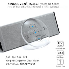 Load image into Gallery viewer, KINGSEVEN Anti-Blu-ray Progressive Multifocal Lenses Prescription Myopia Lens 1.56 1.61 1.67 Glasses Lense