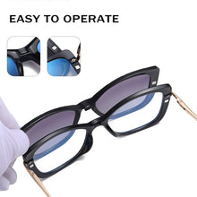 Carica l&#39;immagine nel visualizzatore di Gallery, KINGSEVEN Anti-Blue-ray Glasses For Women Detachable Retro Glasses Frame Magnetic UV Blocking Eyewear 9585