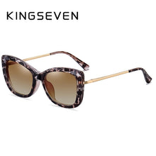 Carica l&#39;immagine nel visualizzatore di Gallery, KINGSEVEN Anti-Blue-ray Glasses For Women Detachable Retro Glasses Frame Magnetic UV Blocking Eyewear 9585