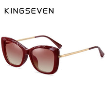 Carica l&#39;immagine nel visualizzatore di Gallery, KINGSEVEN Anti-Blue-ray Glasses For Women Detachable Retro Glasses Frame Magnetic UV Blocking Eyewear 9585