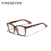Load image into Gallery viewer, KINGSEVEN  Anti Light Glasses Square Prescription Eyeglasses Clear Lens Computer Glasses Women/Men